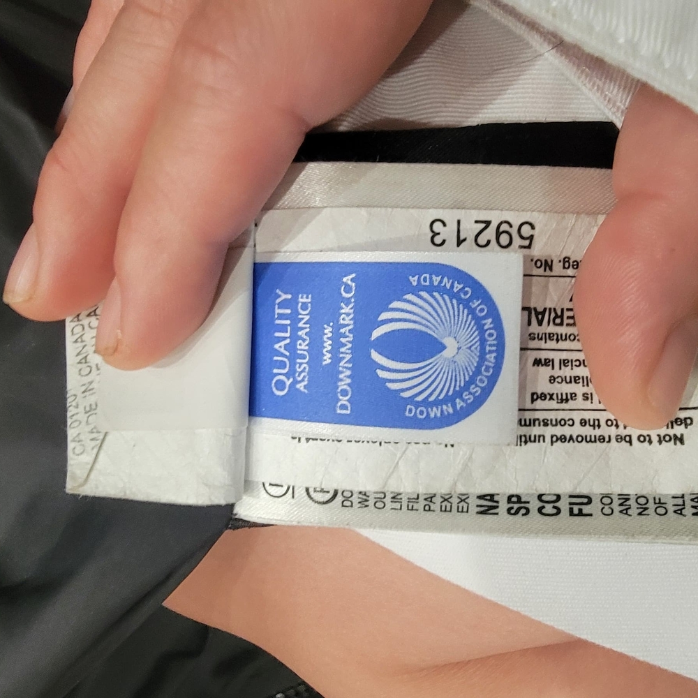 Canada Goose Long Duck Down Jacket With Hood, Small, Black (No Coyote Fur) - Picture 12 of 14